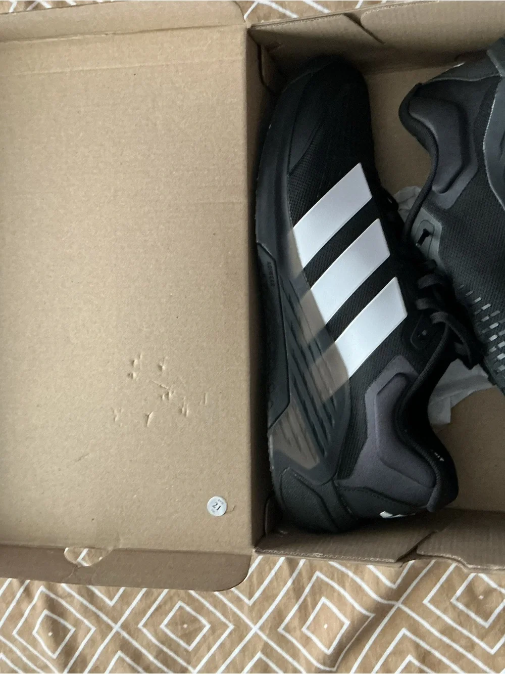 adidas Black Sneakers with White Stripes
